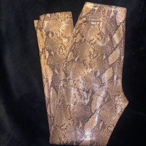 Zara Tight Fit Snake Skin Pants